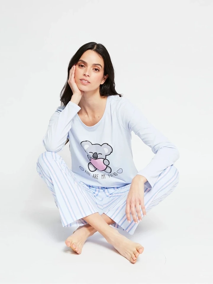 POLO PIJAMA MANGA LARGA MUJER INDEX - 4