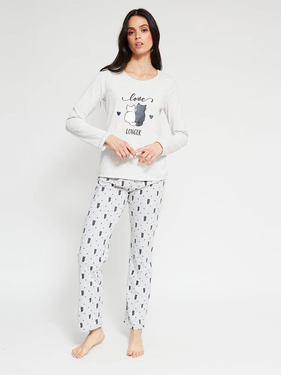 POLO PIJAMA MANGA LARGA MUJER INDEX - 4