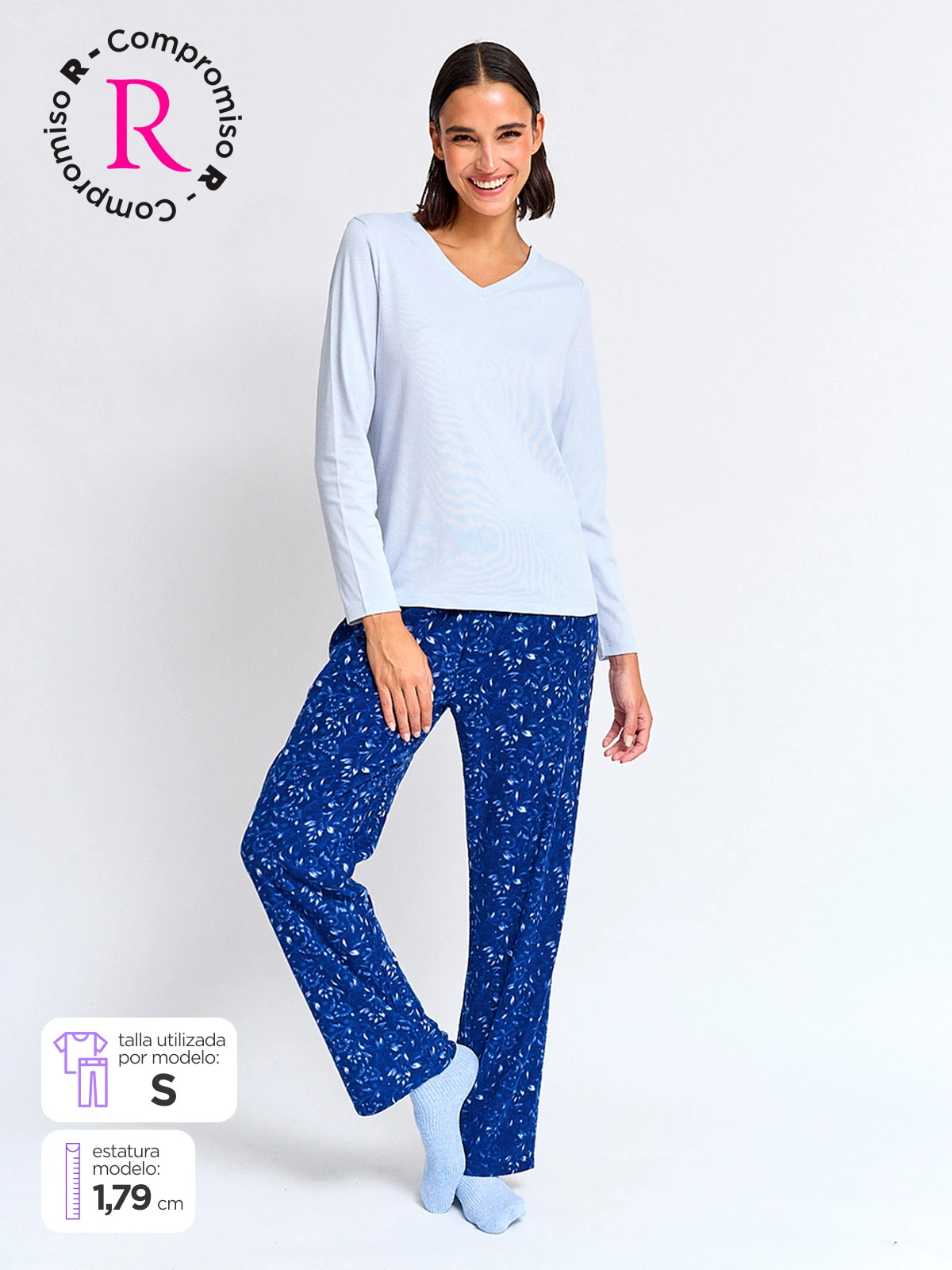 PACK PIJAMA MUJER AZIZ MOKA - 1