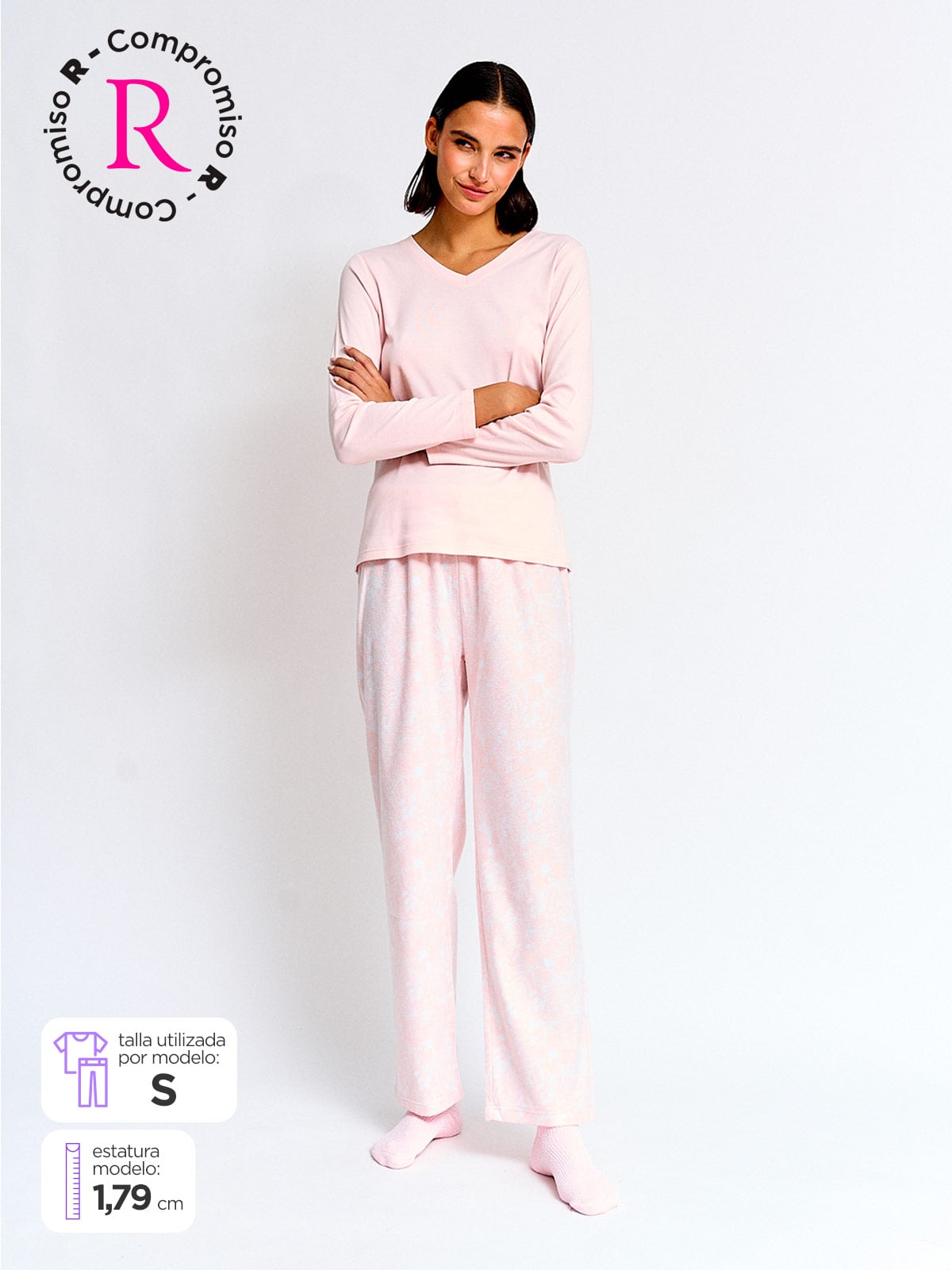 PACK PIJAMA MUJER AZIZ MOKA - 1