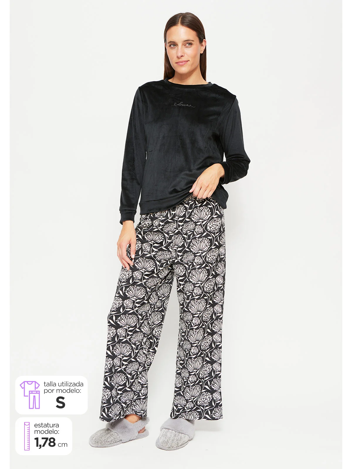 PANTALÓN PIJAMA MUJER MARQUIS VELVET - 1