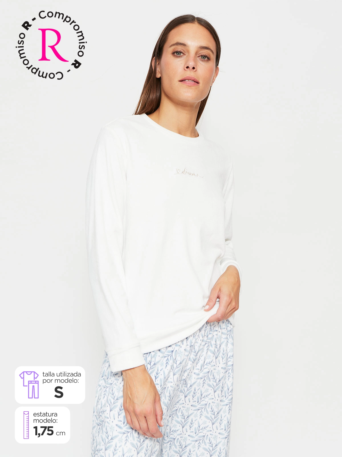 POLO PIJAMA MUJER MARQUIS MANGA LARGA - 1