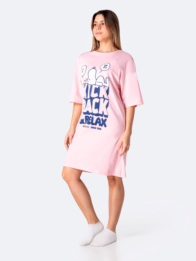 CAMISOLA MUJER PIONIER ROSADO BLEACH-SNOOPY - 2