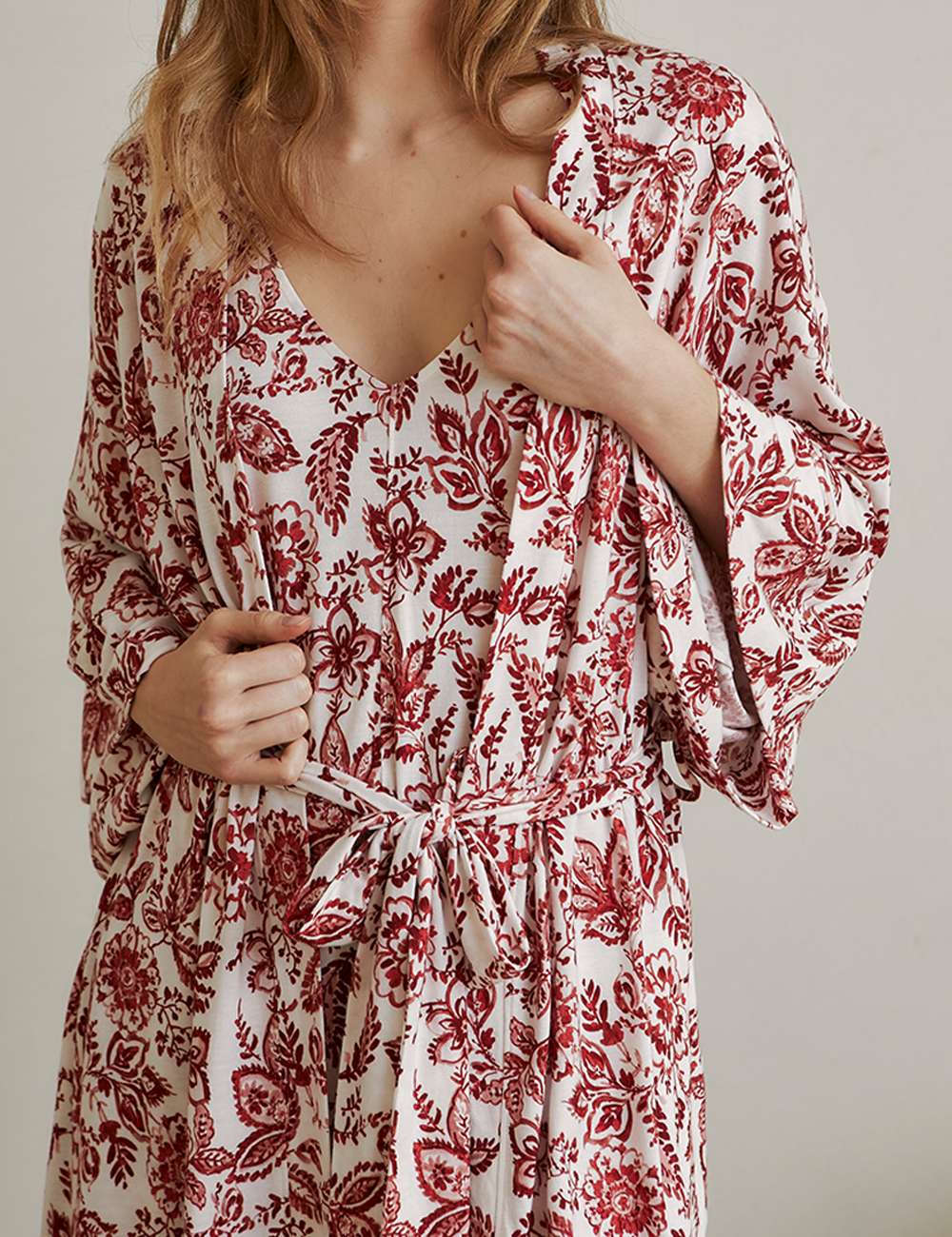 KIMONO MUJER IN BLOOM MULTICOLOR KIMONO MIDI - 2