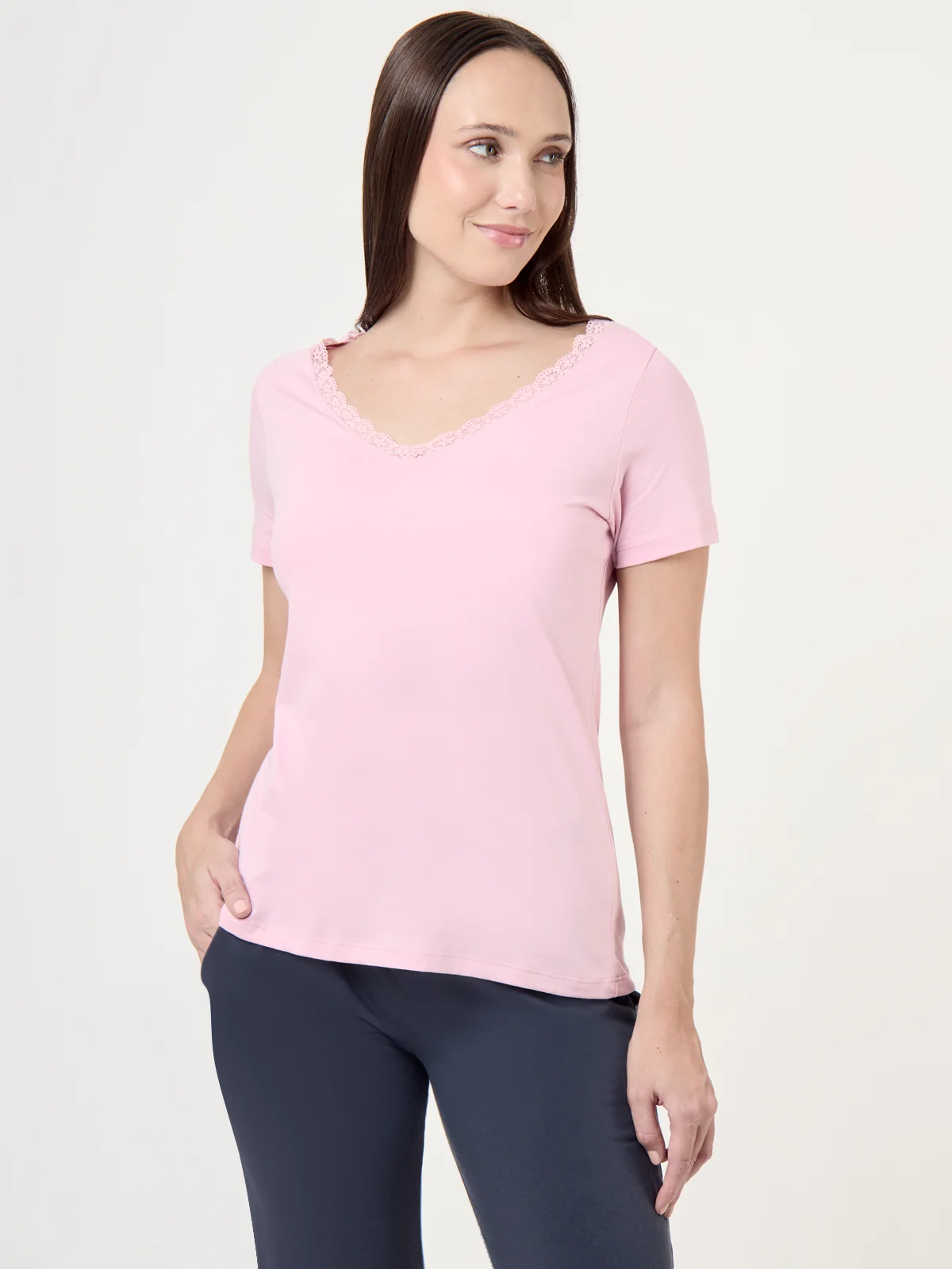 POLO MANGA CORTA MUJER MARQUIS ENCAJE - 1