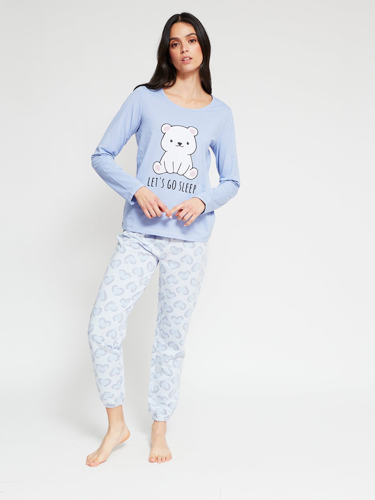 TOP PIJAMA MANGA LARGA MUJER INDEX PRINT - 4