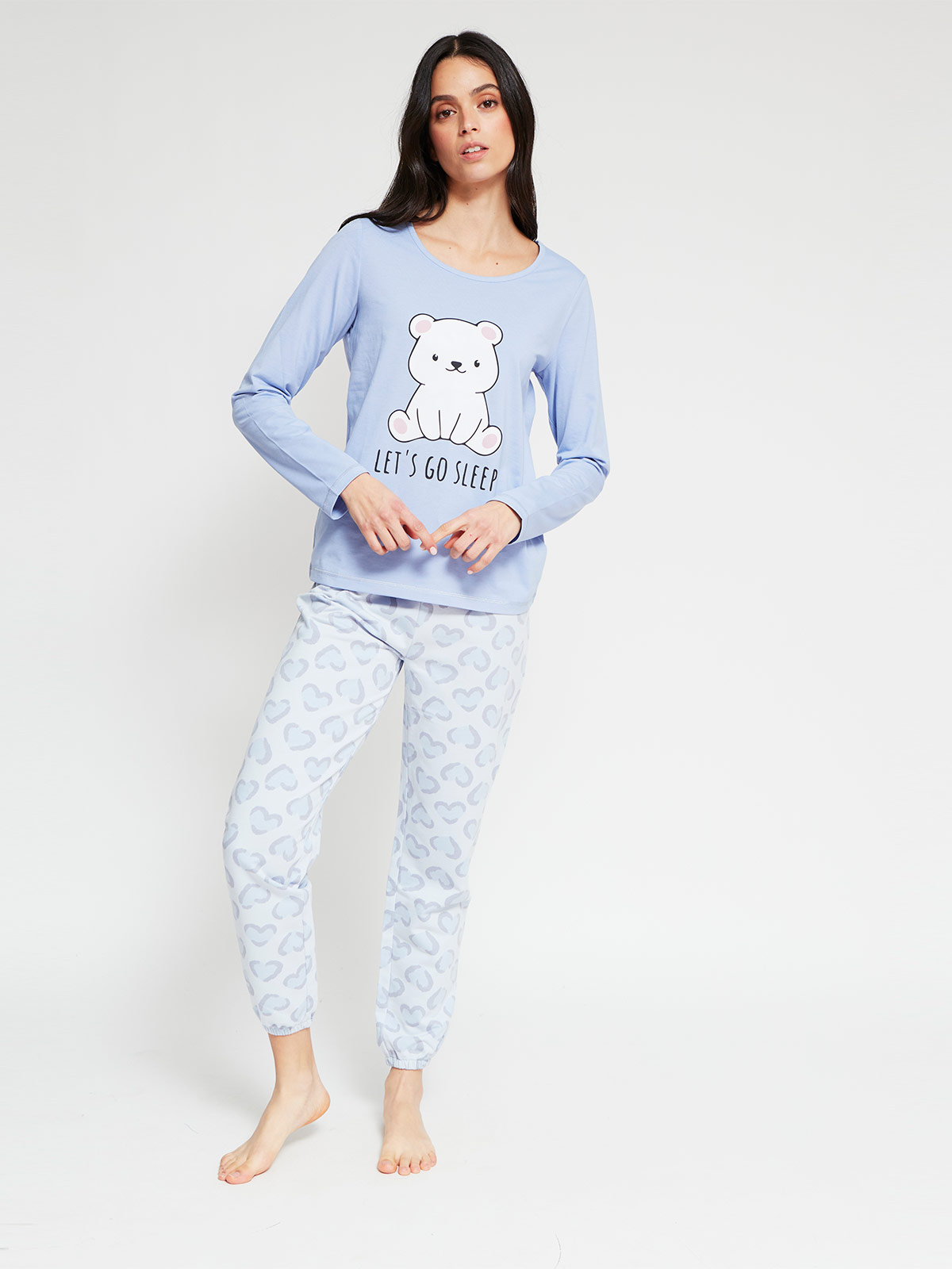 TOP PIJAMA MANGA LARGA MUJER INDEX PRINT - 4