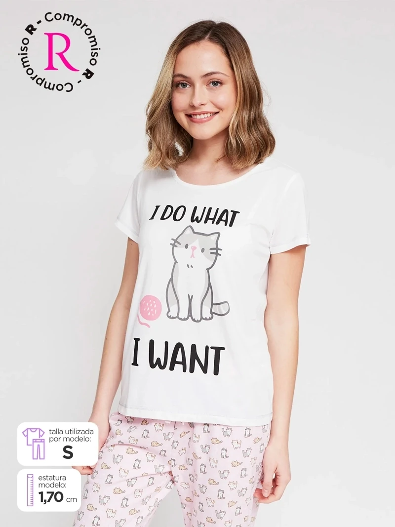 POLO PIJAMA MANGA CORTA MUJER INDEX - 1