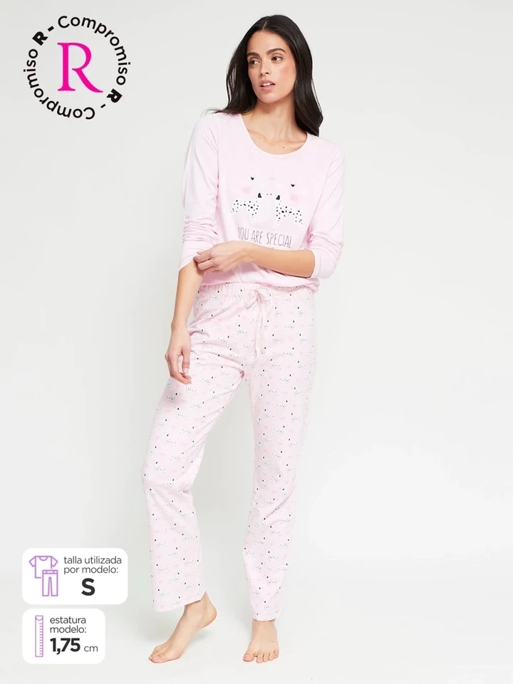 PANTALÓN PIJAMA LARGO RECTO MUJER INDEX  - 1