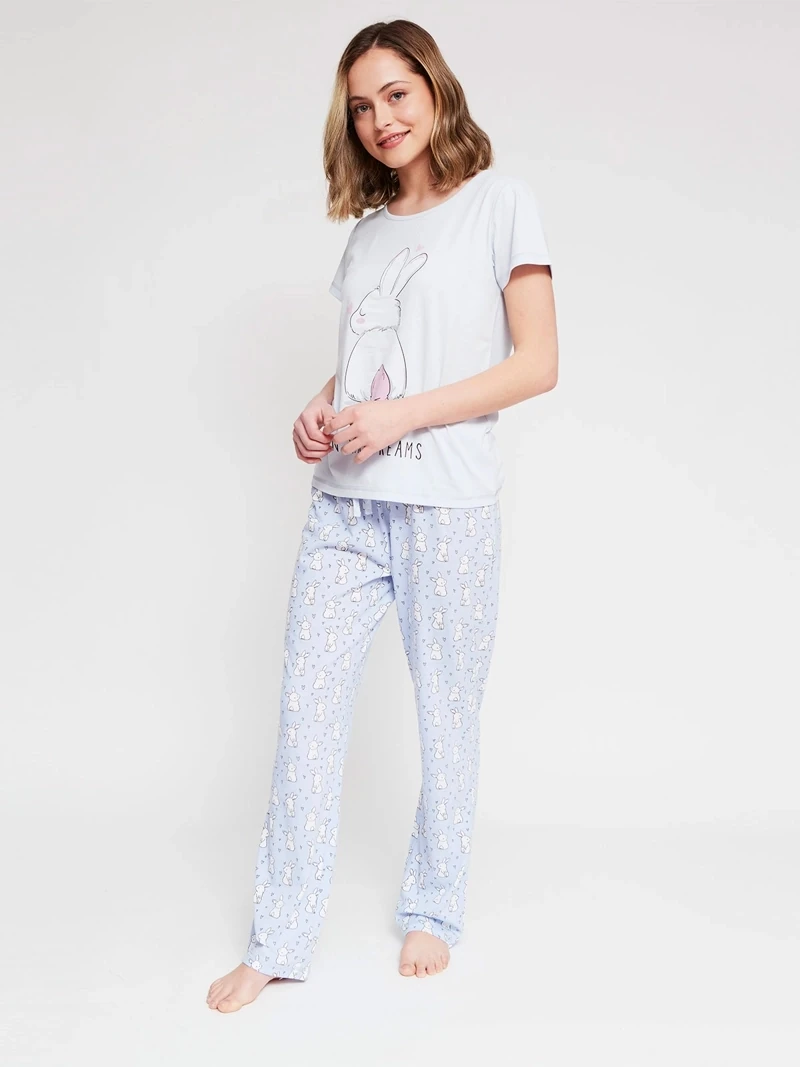 PANTALÓN PIJAMA RECTO MUJER INDEX - 4