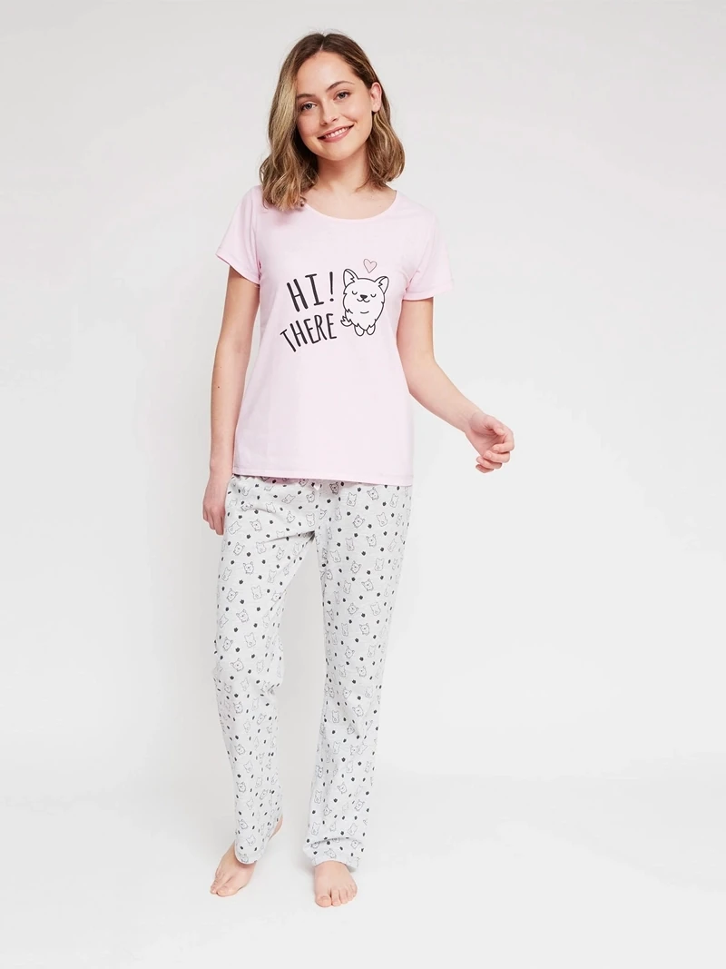 PANTALÓN PIJAMA RECTO MUJER INDEX - 4