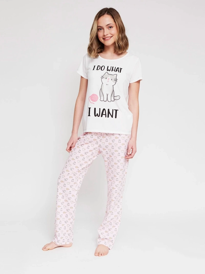 PANTALÓN PIJAMA RECTO MUJER INDEX - 4