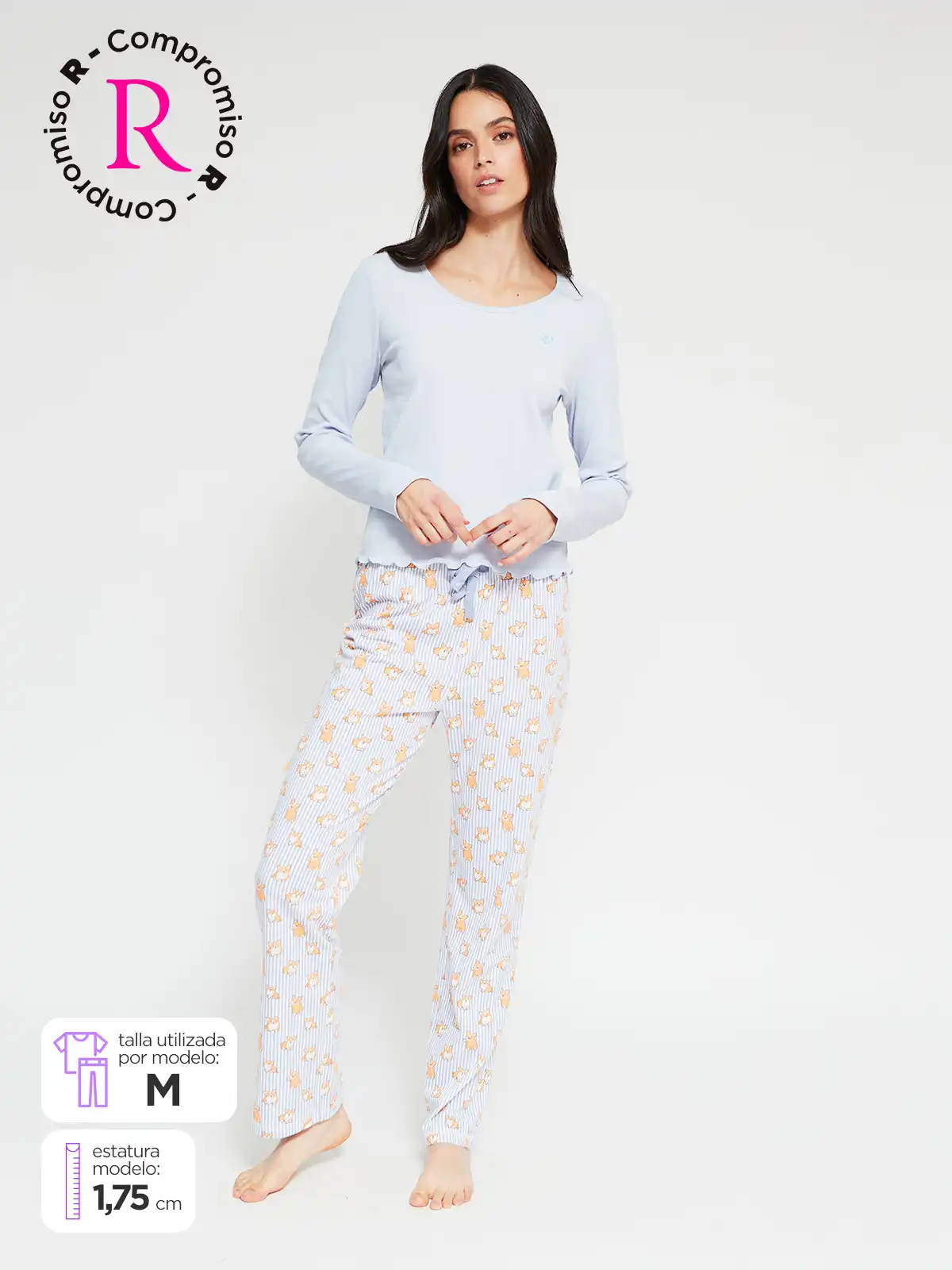 PIJAMA MANGA LARGA RECTO MUJER INDEX - 1