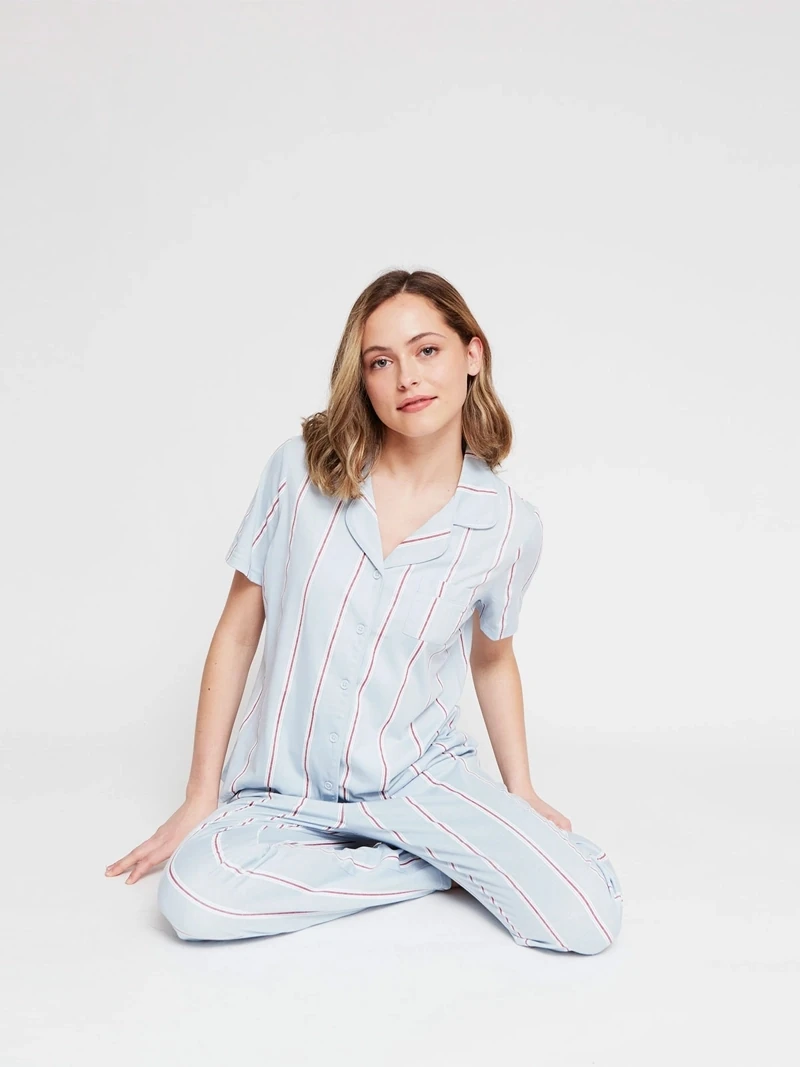 PIJAMA CAMISERA MANGA CORTA MUJER INDEX - 4