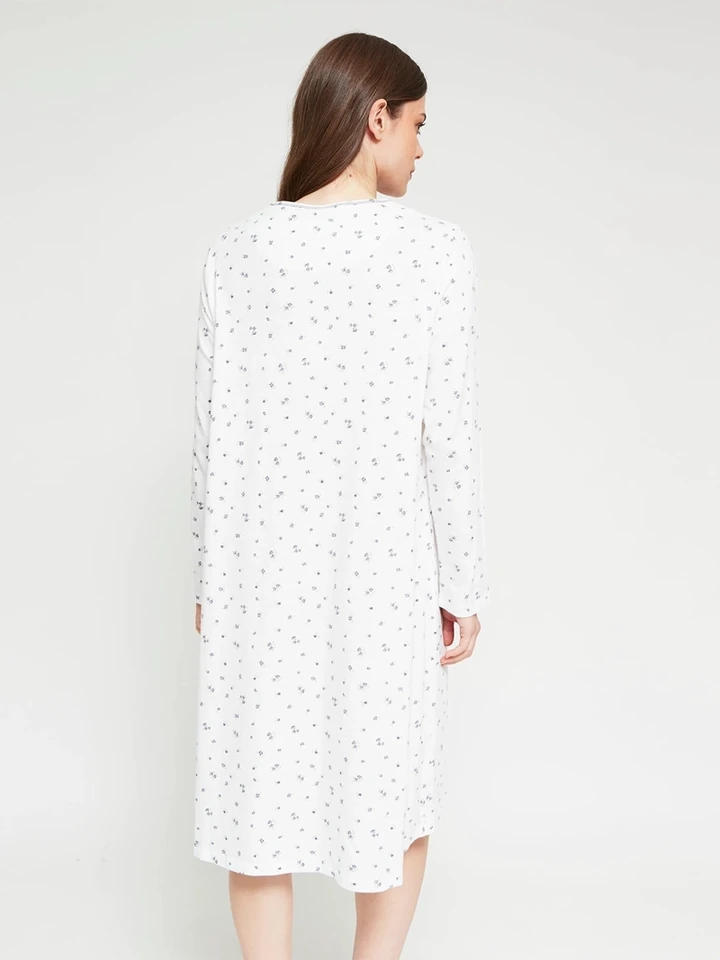 CAMISÓN MANGA LARGA MUJER AZIZ CON BOTONES - 2