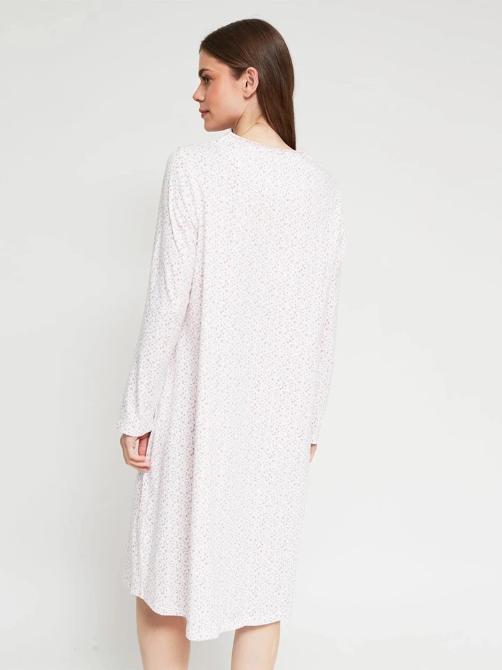 CAMISÓN MANGA LARGA MUJER AZIZ CON BOTONES - 2