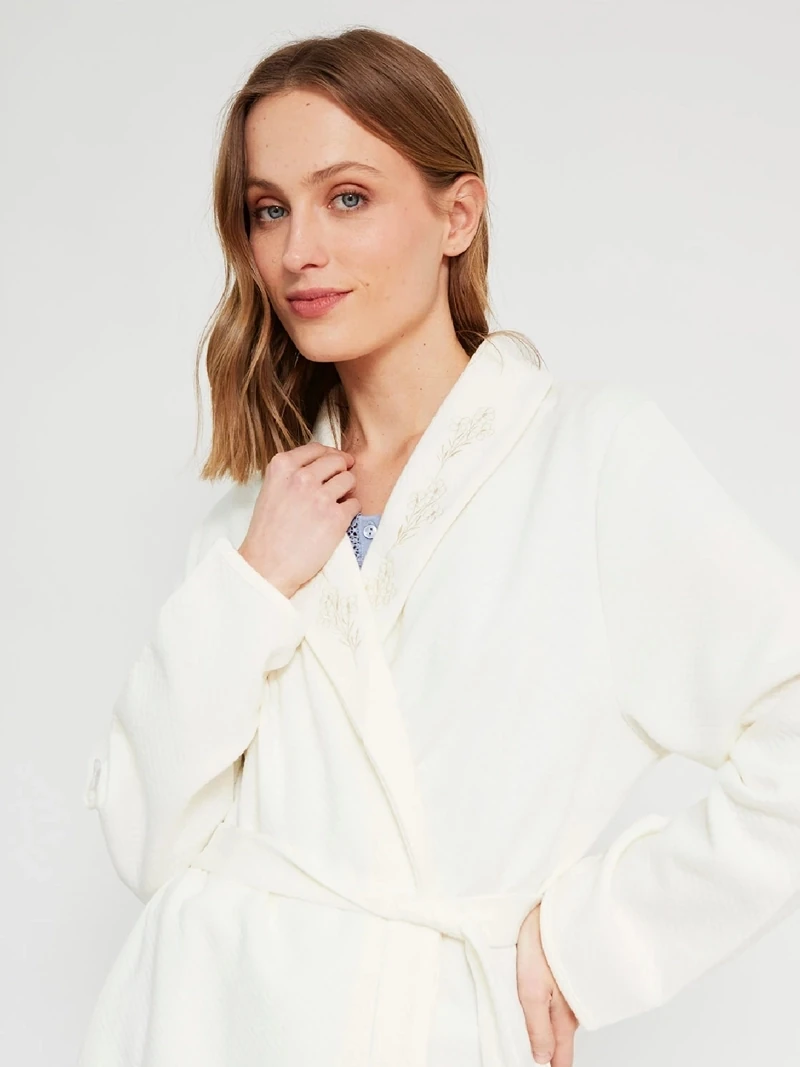 BATA MUJER AZIZ ECRU QUILT - 3