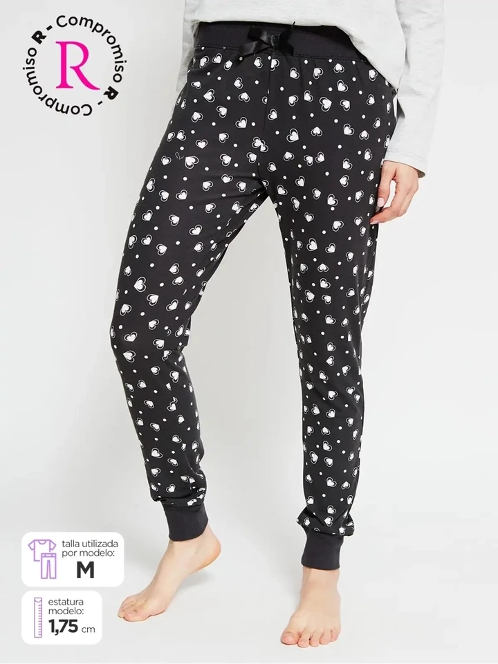 PANTALÓN PIJAMA PUÑO MUJER INDEX - 1