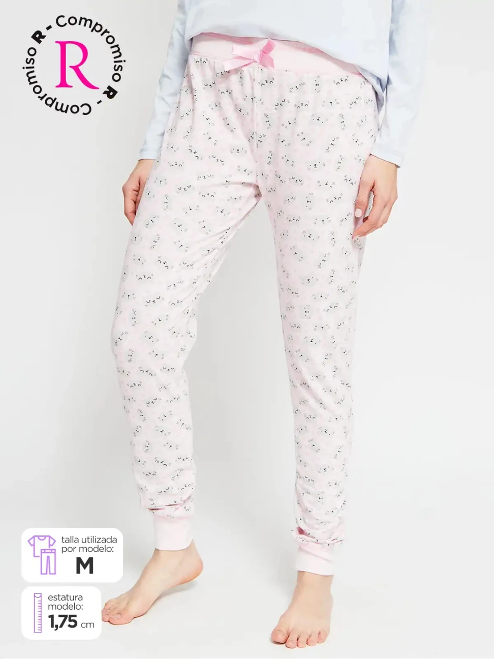 PANTALÓN PIJAMA PUÑO MUJER INDEX - 1