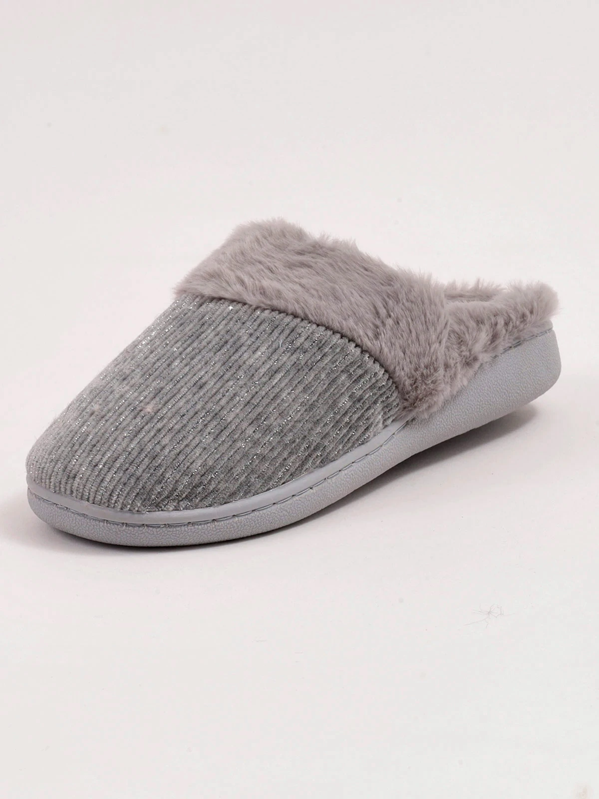 PANTUFLA MUJER MARQUIS GRAFITO LUREX - 3