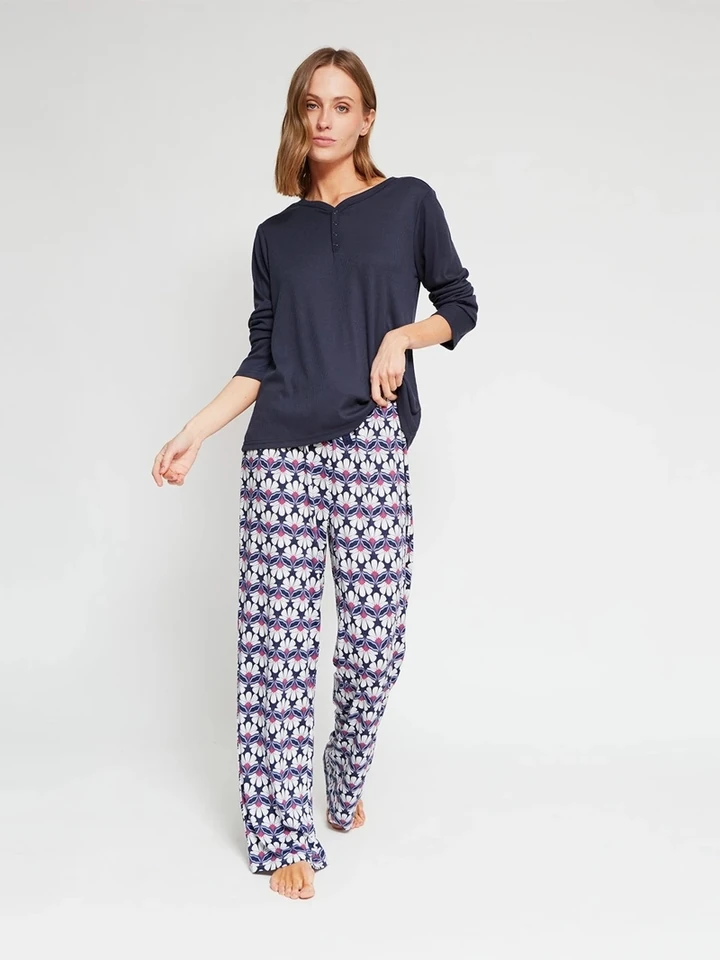 POLO PIJAMA MANGA LARGA MUJER MARQUIS - 4