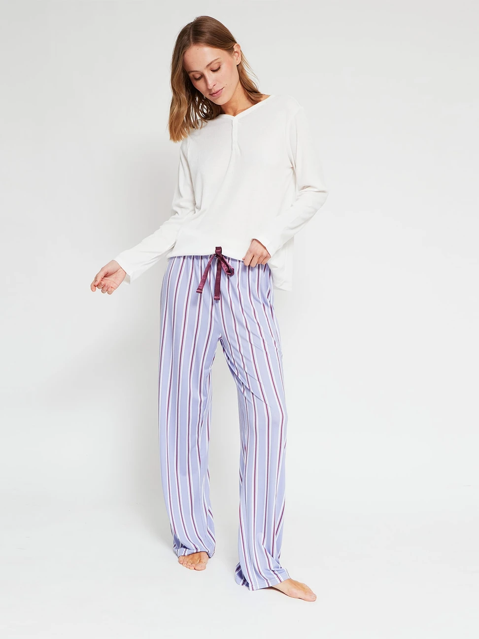 POLO PIJAMA MANGA LARGA MUJER MARQUIS - 4