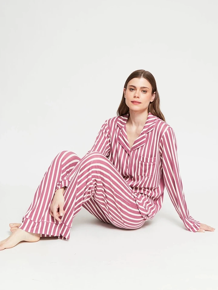 PIJAMA MANGA LARGA MUJER MARQUIS BOTONES - 4