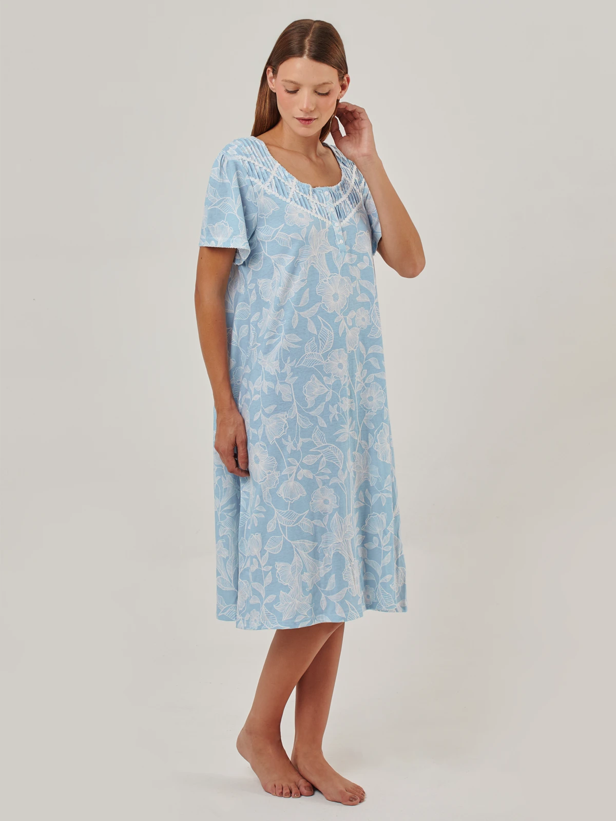 CAMISA PIJAMA MANGA CORTA MUJER AZIZ NEW ENFASIS - 3