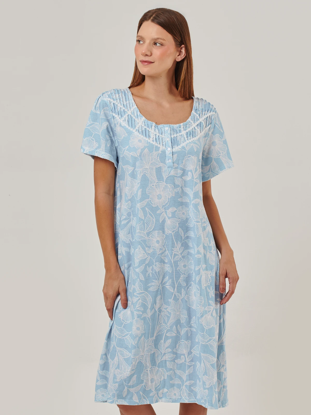 CAMISA PIJAMA MANGA CORTA MUJER AZIZ NEW ENFASIS - 4