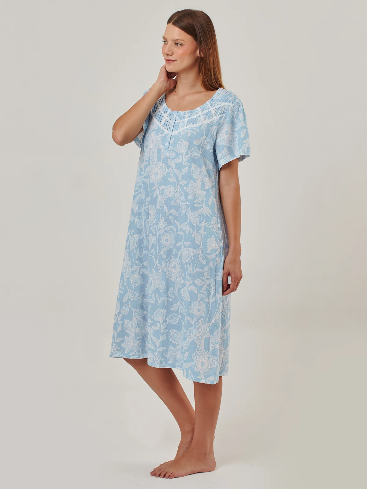 CAMISA PIJAMA MANGA CORTA MUJER AZIZ NEW ENFASIS - 5