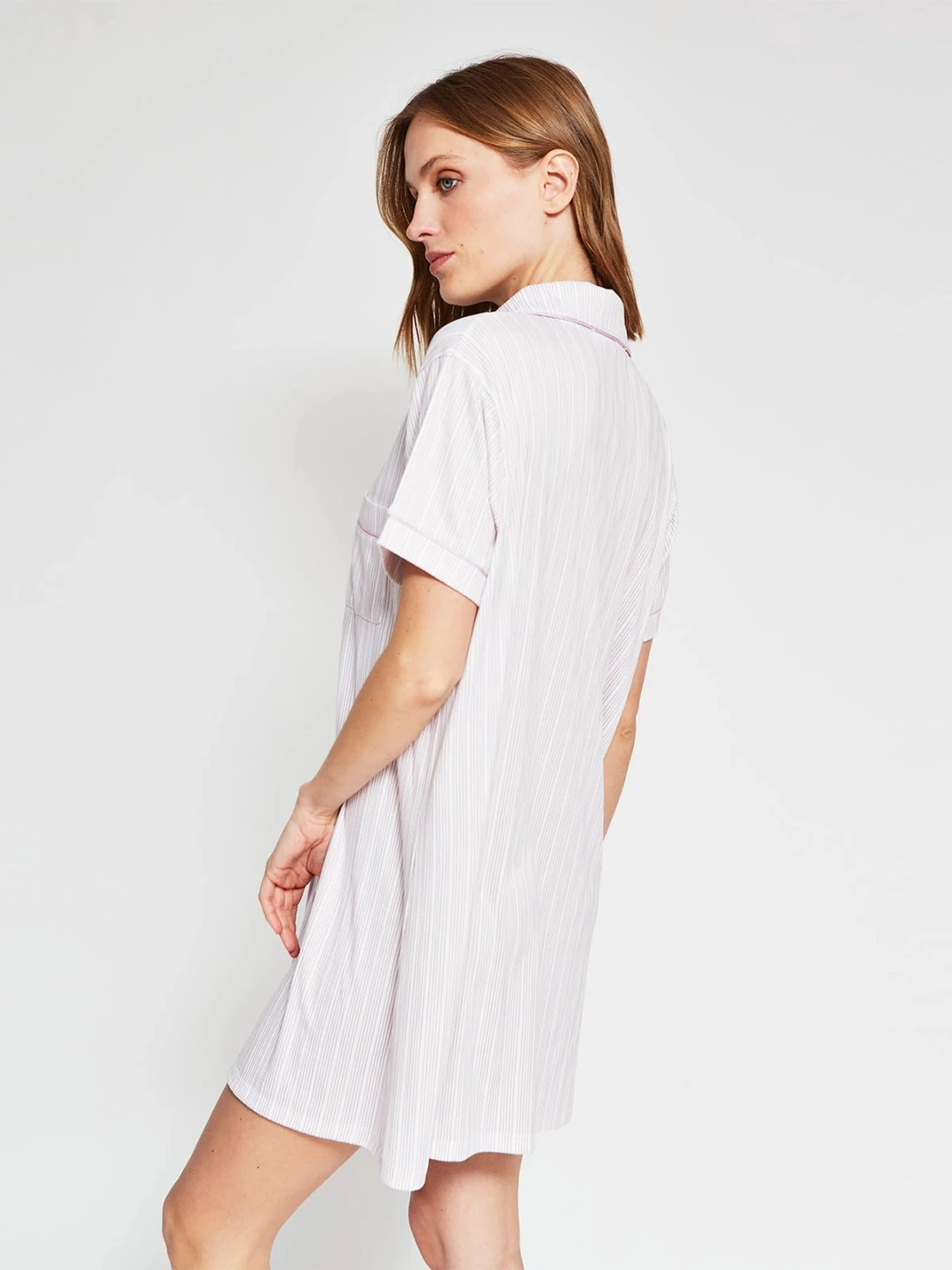 CAMISA PIJAMA MUJER MARQUIS ROSADO CAMISERA - 2