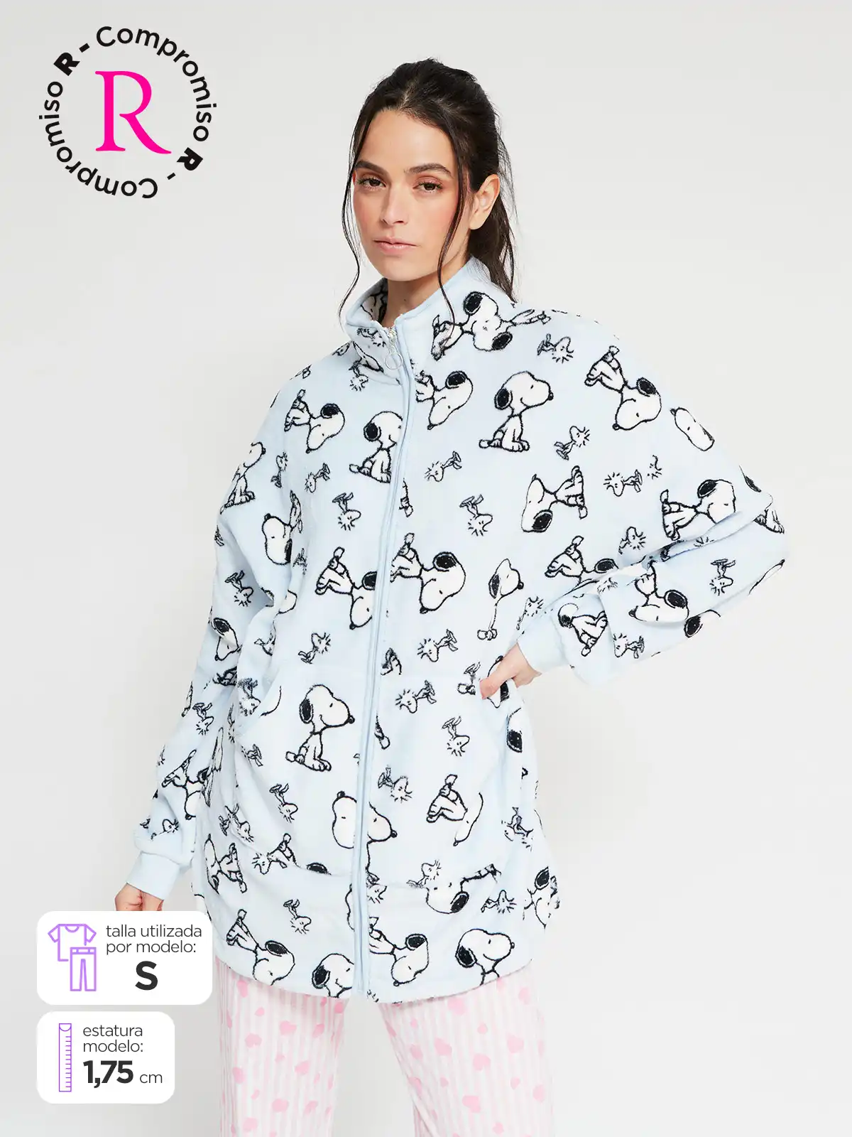 BATA MUJER INDEX ROSADA SNOOPY - 1