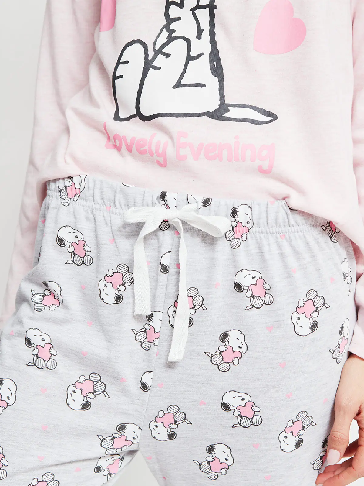PIJAMA CAMISERA MUJER INDEX ROSADO SNOOPY - 3