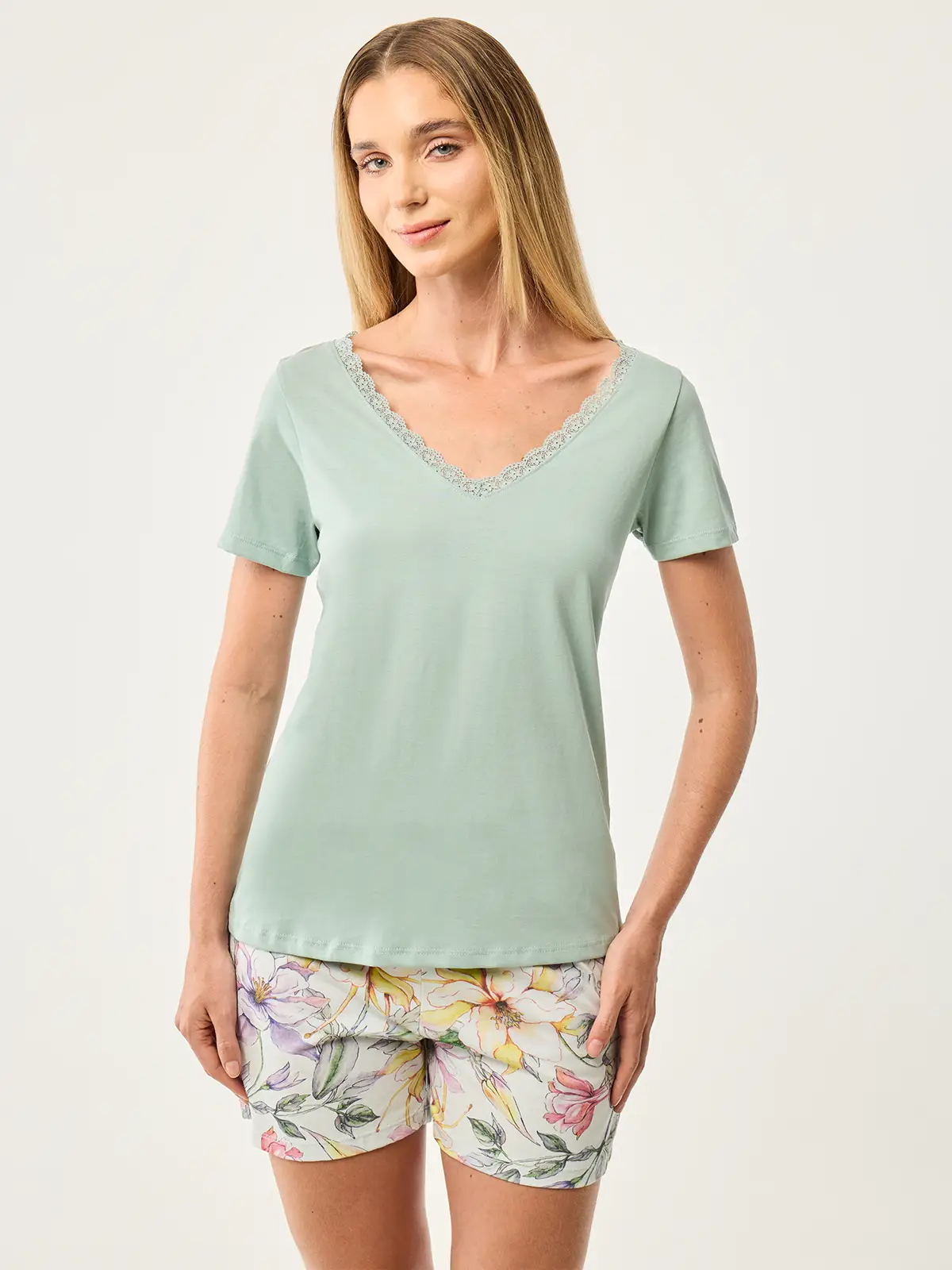POLO MANGA CORTA MUJER MARQUIS ENCAJE - 1