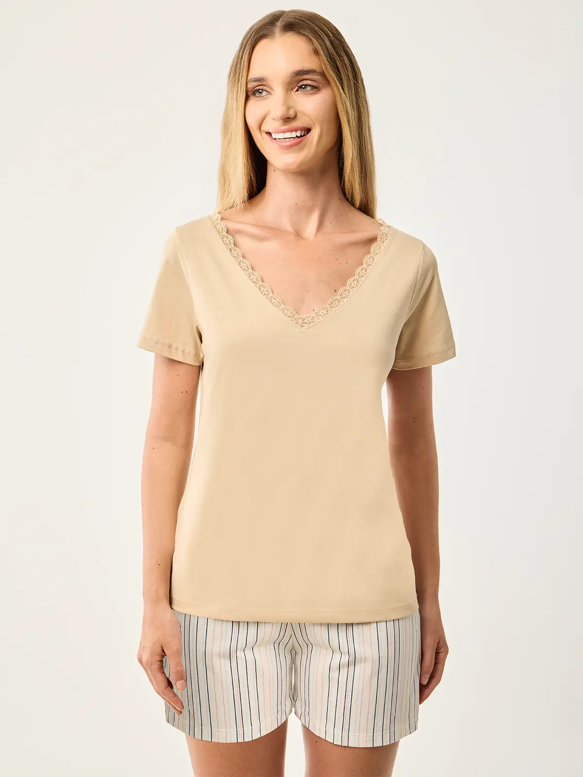 POLO MANGA CORTA MUJER MARQUIS ENCAJE - 1