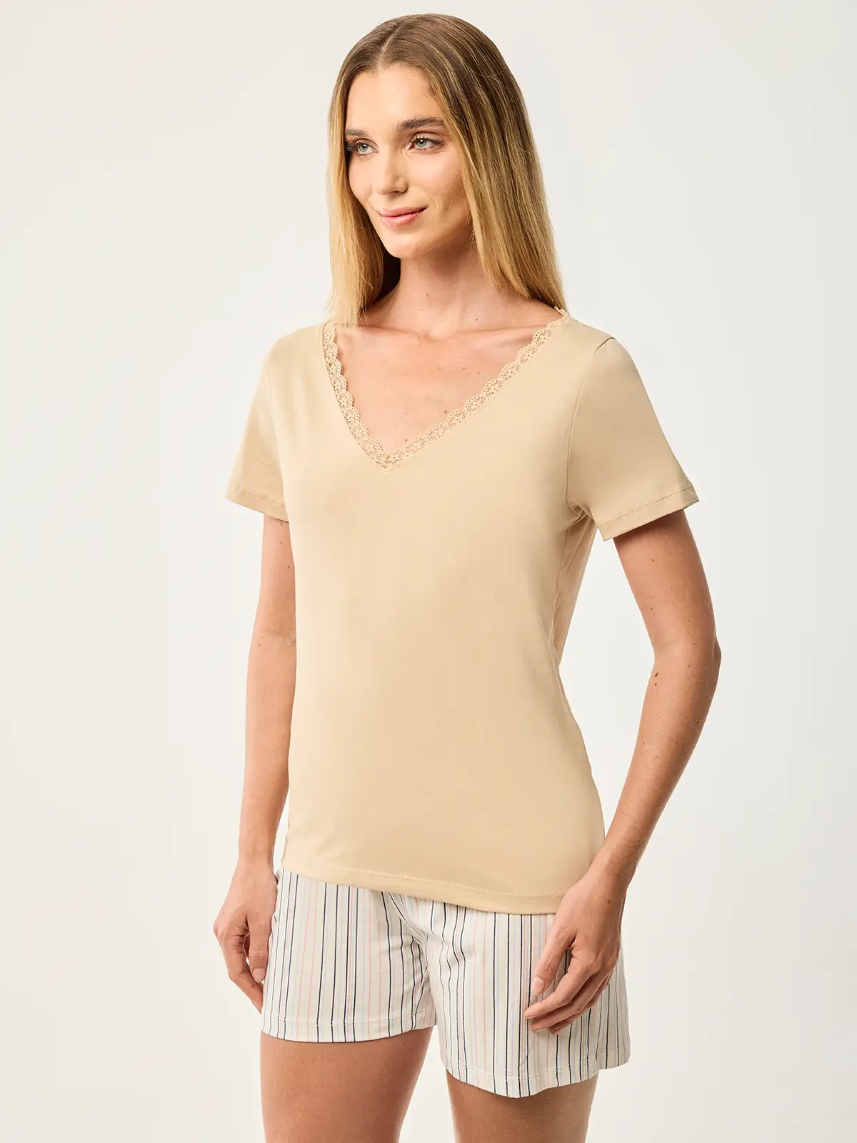 POLO MANGA CORTA MUJER MARQUIS ENCAJE - 3