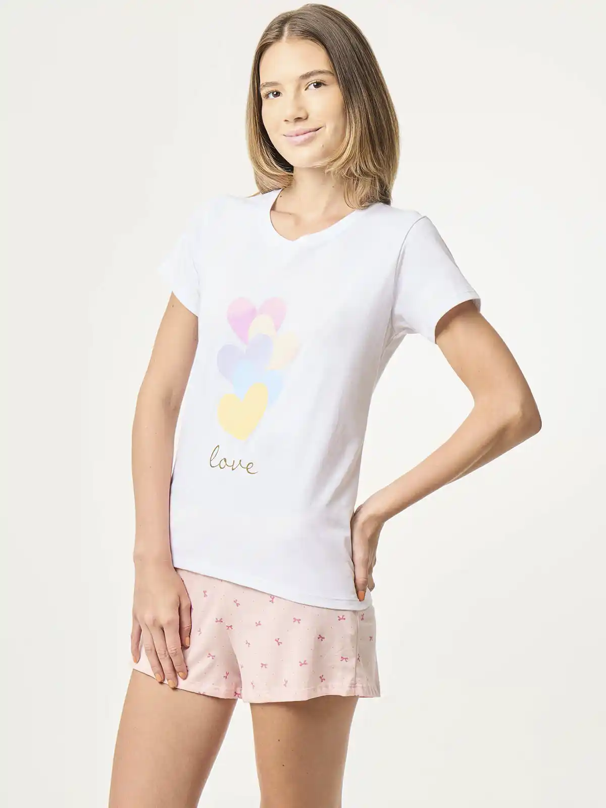 POLO MANGA CORTA MUJER INDEX HEARTS - 3