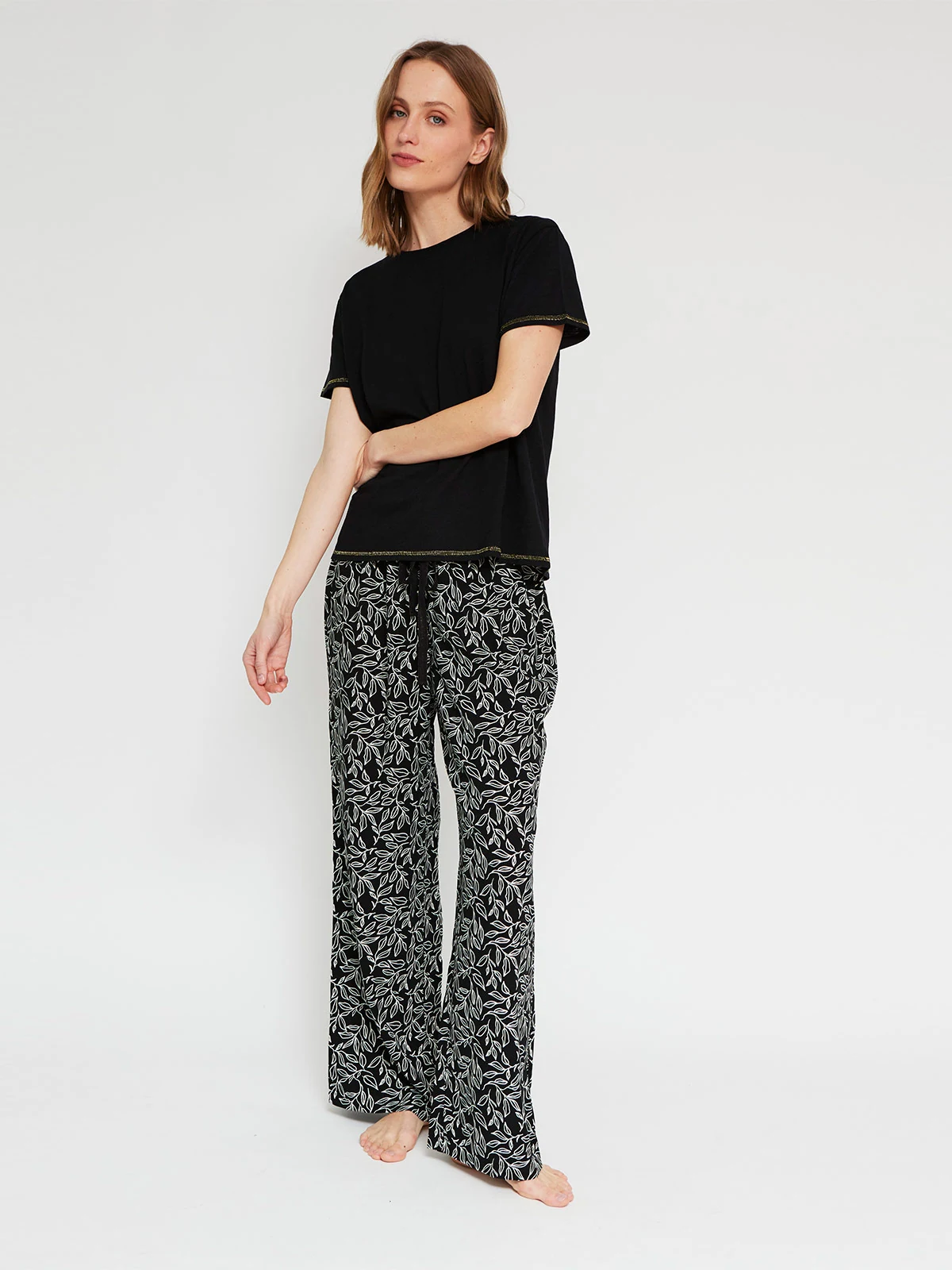 PANTALON PIJAMA RECTO MUJER MARQUIS - 4