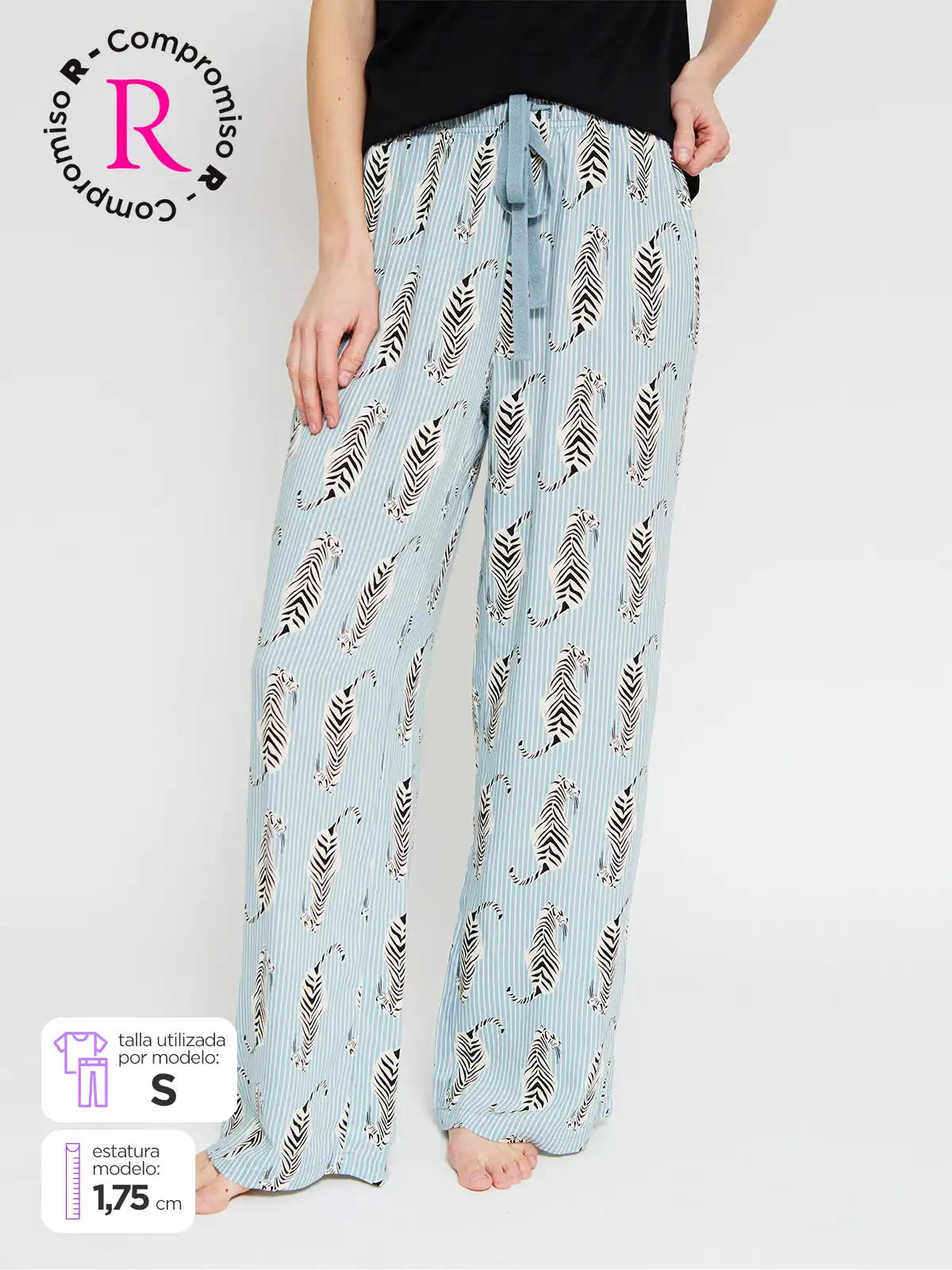 PANTALON PIJAMA RECTO MUJER MARQUIS - 1