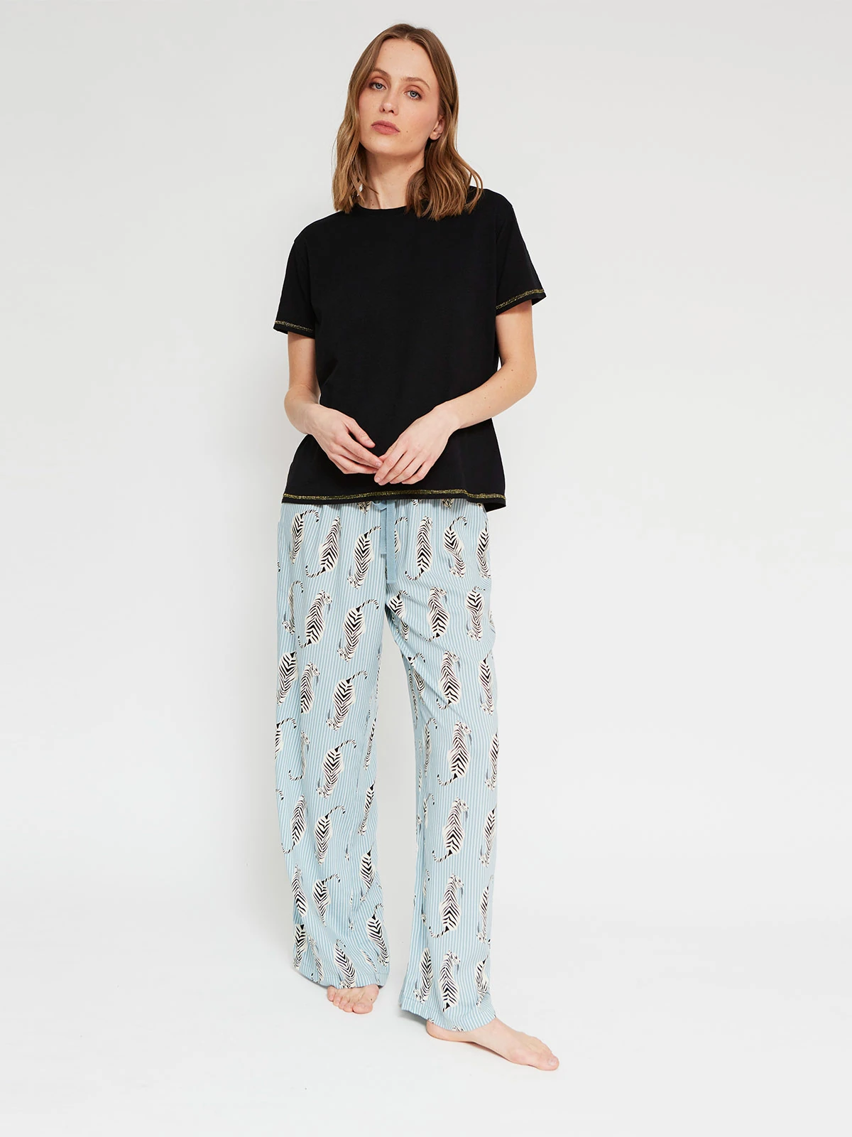 PANTALON PIJAMA RECTO MUJER MARQUIS - 4