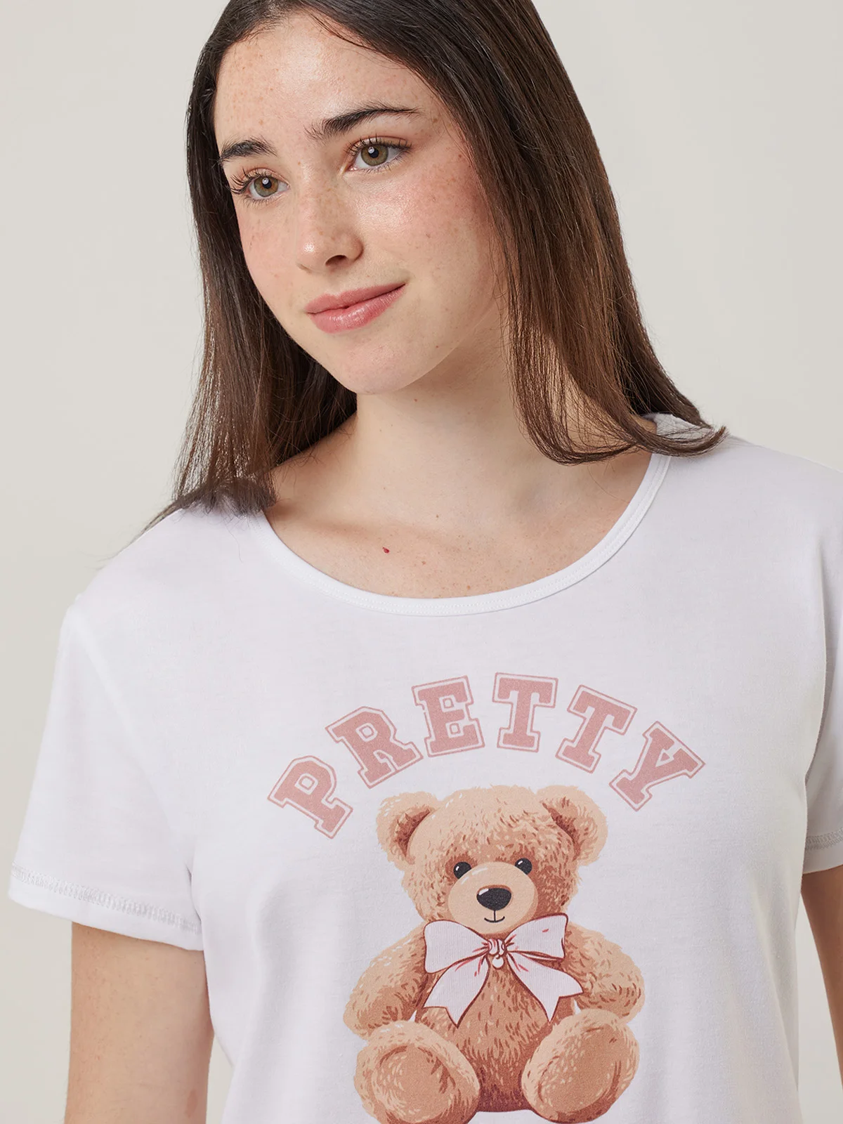 PIJAMA MANGA CORTA MUJER INDEX WAFFLE - 4