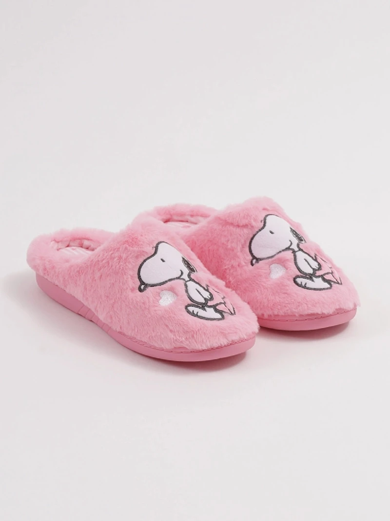 PANTUFLA MUJER INDEX ROSADO SNOOPY - 4