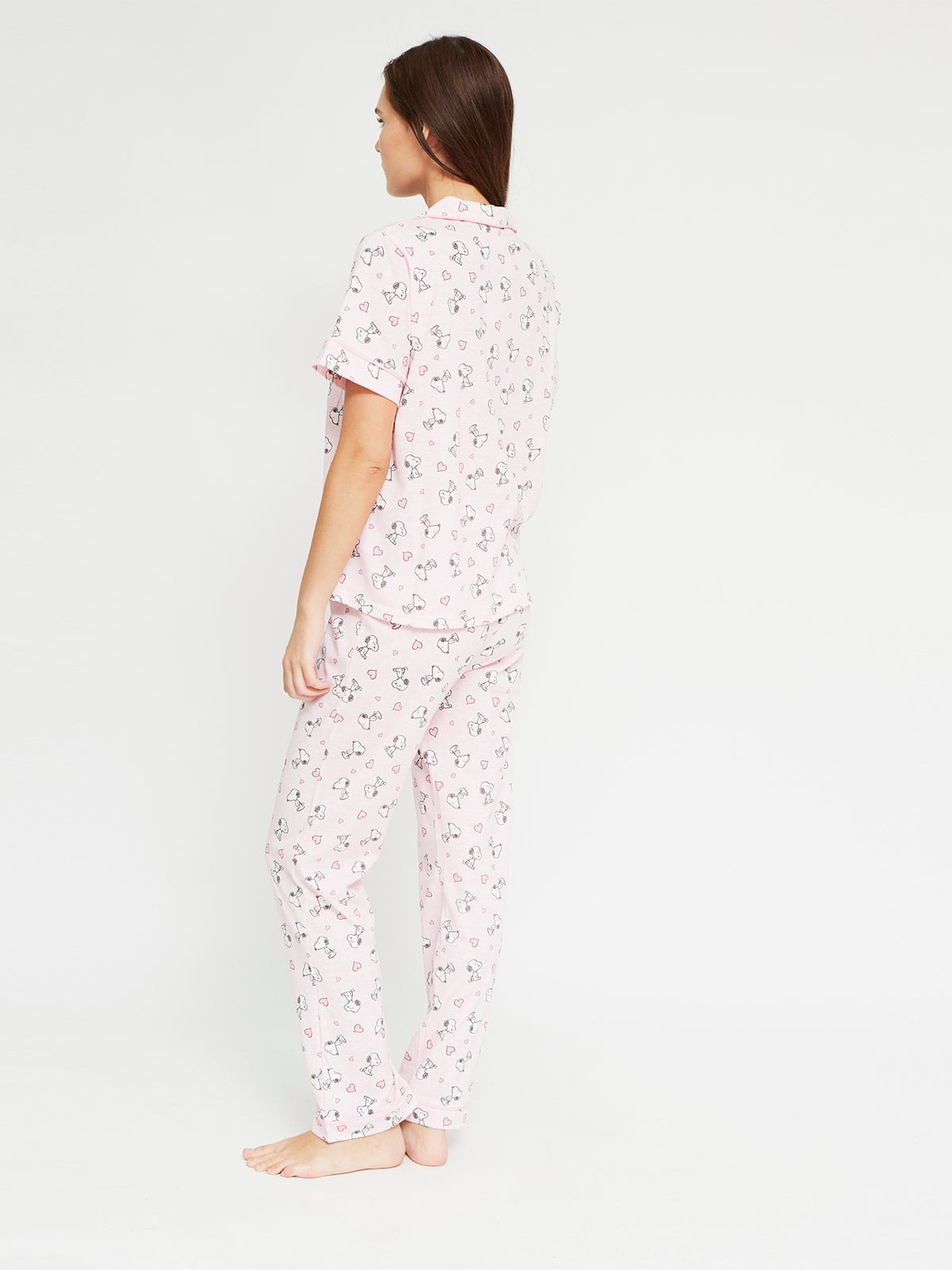 PIJAMA MANGA CORTA MUJER INDEX CAMISERO SNOOPY - 2
