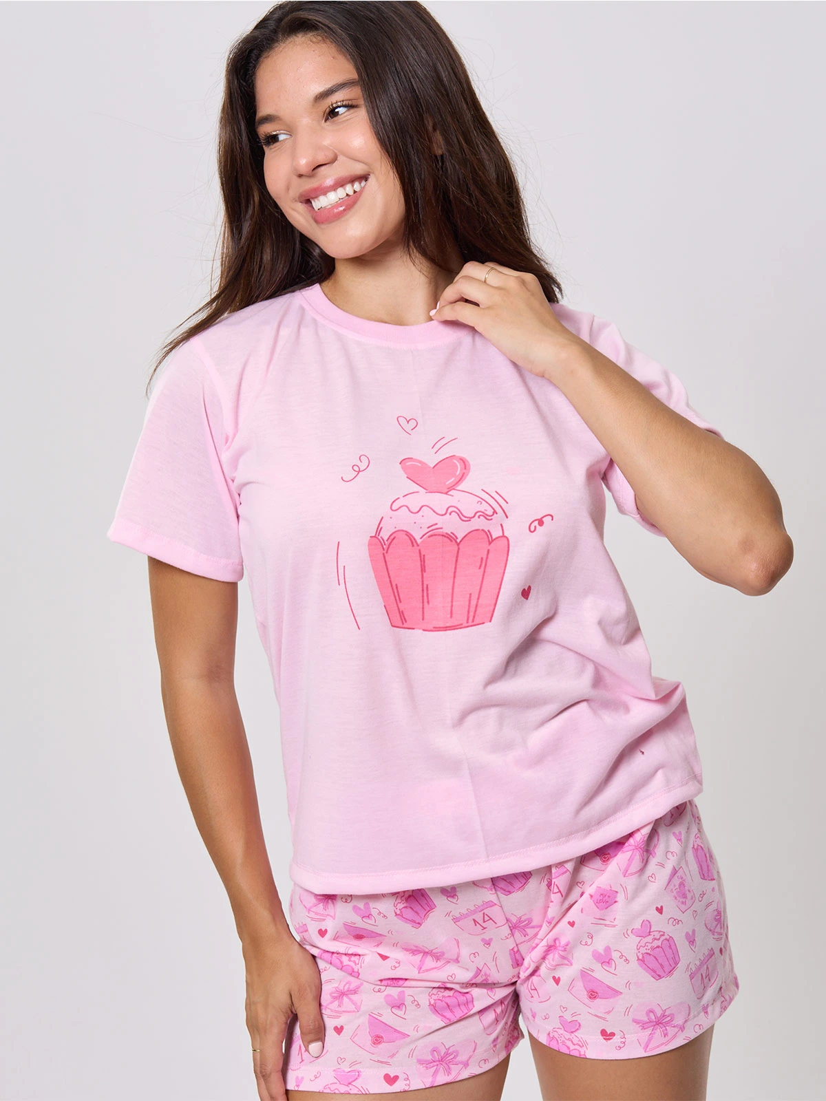 PIJAMA MUJER ALEJANDRA BAIGORRIA CUPCAKE LOVE - 2