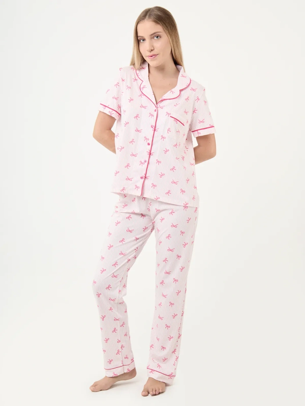 PIJAMA MUJER INDEX HUESO LAZOS - 1
