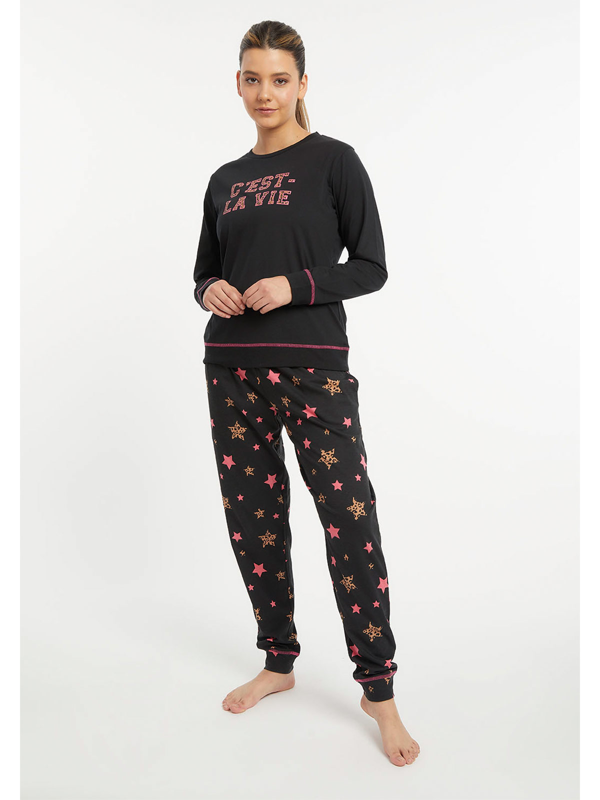 PIJAMA MUJER KAYSER NEGRO - 1