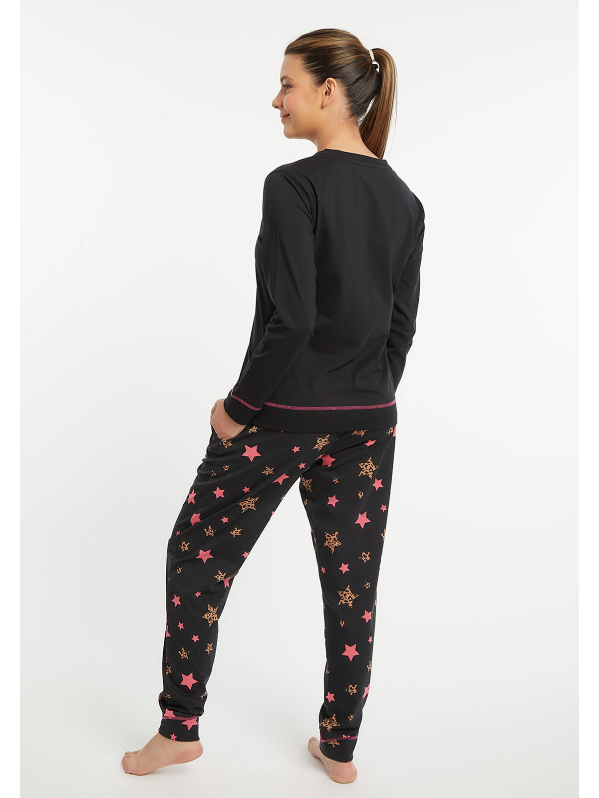 PIJAMA MUJER KAYSER NEGRO - 2