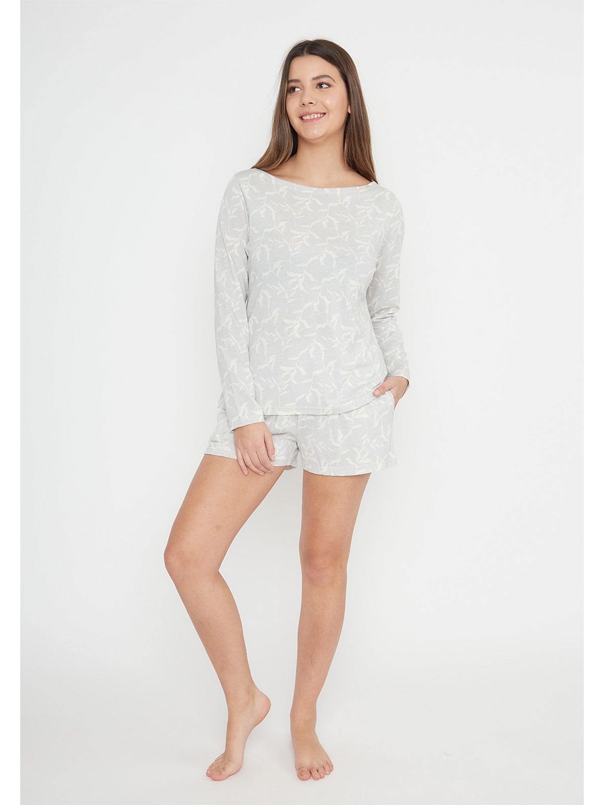 PIJAMA MUJER KAYSER GRIS - 1