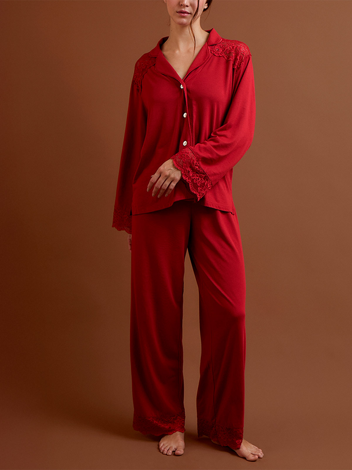 PIJAMA MUJER IN BLOOM BOYFRIEND VERA BRIDAL - 1