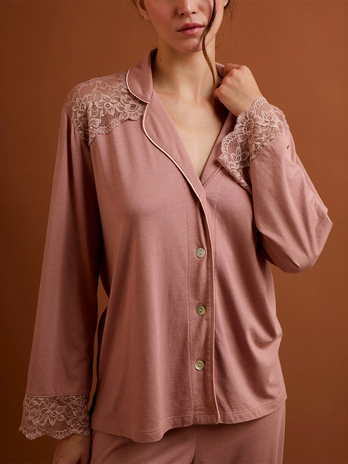 PIJAMA MUJER IN BLOOM BOYFRIEND VERA BRIDAL - 2